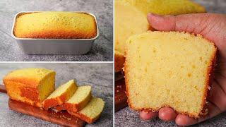 Basic Plain & Soft Vanilla Sponge Cake Recipe Without Oven | Yummy