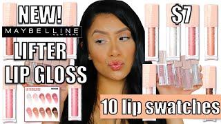 NEW! MAYBELLINE LIFTER HIGH SHINE LIP GLOSS + LIP SWATCHES | FENTY GLOSS BOMB DUPE? | MagdalineJanet