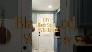 DIY Black Steel Window Look, Painted My Kitchen Door + Added Privacy Film!‍