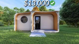 (6x7 Meters) Modern Small House Design | 2 Bedrooms Cabin House Tour | Tiny House Living