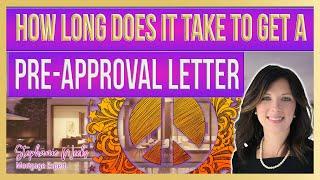 How long does it take to get a home loan preapproval letter? | Home loan preapproval letter