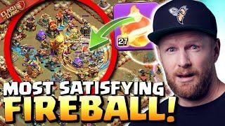 FULLY SUPERCHARGED base gets DELETED by FIREBALL in Grand Finals War! Clash of Clans