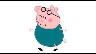 Itsy Artist - How To Draw Uncle Pig From Peppa Pig Episodes In Full