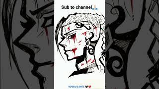 Sketch Vs the final Artwork || Yuvraj Arts #anime #draken