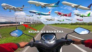 MOTORIDE Balapan Motor VS Pesawat & Kereta Bandara Di Sisi Utara Bandara Soetta