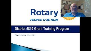 District Grants with Larry Webb