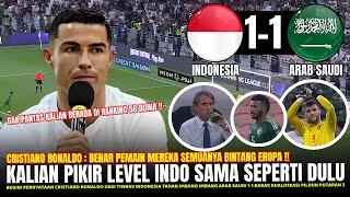 SAMPAI TERKEJUT !! Cristiano Ronaldo Sampai NGOMONG GINI Usai Pertandingan Timnas Vs Arab Saudi 1-1