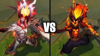 Genesis Nightbringer Yasuo vs Nightbringer Yasuo Skins Comparison (League of Legends)