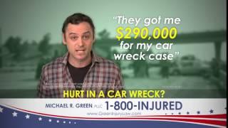 Helping People In a Car Wreck - One Call Does It All - Call 1-800-INJURED For Mike Green