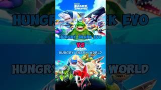 Hungry Shark Evo VS Hungry Shark World | #hungryshark