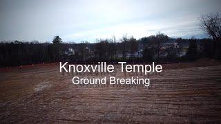 Knoxville Temple Ground Breaking Birds Eye View | Drone 2024