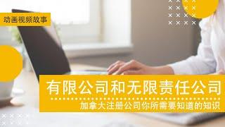 公司注册|如何选择有限公司和无限责任公司？｜ 加拿大注册公司你所需要知道的知识