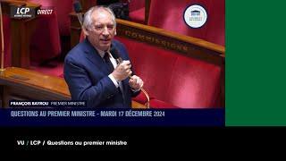 VU du 18/12/2024 : Bayrou la gaffe