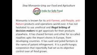 Invitation Stop Monsantoizing our Food and Agriculture