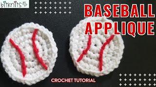 ️ Baseball Appliques!! Quick and Easy crochet ️