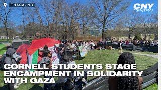 Cornell students stage encampment in solidarity with Gaza