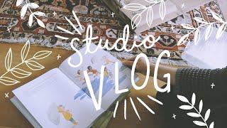 Studio Vlog  Calm and Peaceful Day In The Life Of An Illustrator