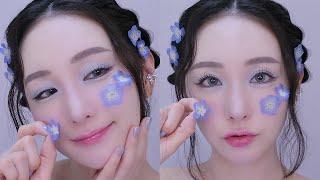 ネモフィラメイク🩵｜ブルーメイク nemophila Makeup