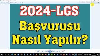 2024 LGS Başvurusu Nasıl Yapılır