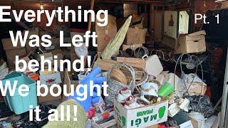 We bought EVERYTHING left behind on this property! what will we find?!?