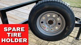 Review and Install of the Haul-Master Trailer Spare Tire Carrier Harbor Freight