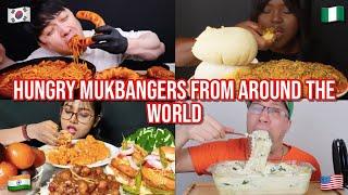 HUNGRY mukbangers from around the WORLD