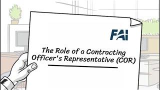 The Role of a Contracting Officer's Representative (COR)