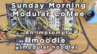 Sunday Morning Modular Coffee "Cicada Hell" An impromptu moodle (modular noodle) #euroraxk