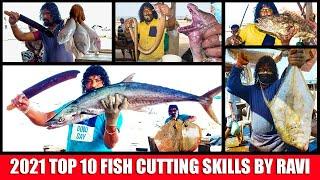 Top 10 Fish Cutting Skills 2021 | Top 10 Most Viewed Fish Cutting Videos By Mr.Ravi