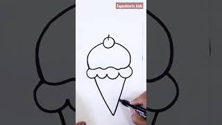 Cute ice cream drawing