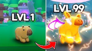 I Upgraded From NOOB to MAX LEVEL Capybara Evolution in Roblox!