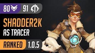 Shadder2k as Tracer reach 91 Elims on Lijiang Tower / Overwatch: Competitive Play (Ranked Gameplay)