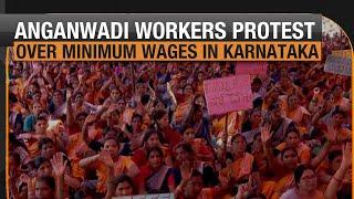 Anganwadi Workers Protest in Karnataka, Demand Hike in Minimum Wages | News9 Ground Report
