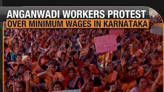 Anganwadi Workers Protest in Karnataka, Demand Hike in Minimum Wages | News9 Ground Report