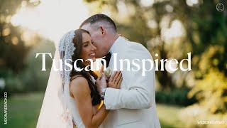 All Saints Estate Wedding Video | Tuscan Inspired Wedding Reception Al Fresco | Moon and Back Co