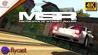 Metropolis Street Racer - Sega Dreamcast - Flycast Emulator Gameplay [4K 60FPS]