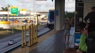 Miami-Dade Transit MetroMover Arriving at Museum Park