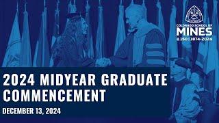 Mines Graduate Commencement - December 2024