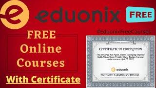 Eduonix Announced 20+ Course Certificate of completion by @Eduonix Learning Solutions