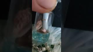 Message In a Bottle Pendant w Seashells &  charms tartariantreasures.etsy.com