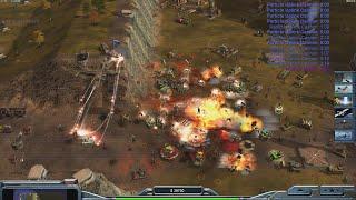 USA Super Weapon - Command & Conquer Generals Zero Hour - 1 vs 7 HARD Gameplay