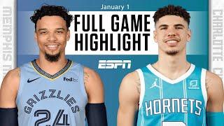 Memphis Grizzlies vs. Charlotte Hornets [FULL GAME HIGHLIGHTS] | NBA on ESPN