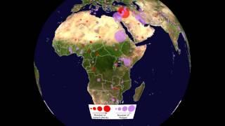 GDELT Project - NOAA Science on a Sphere Preview (Protests & Violence Against Civilians)