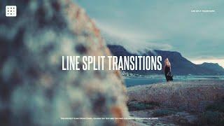 Line Split Transitions After Effects Templates