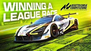 Winning A League Race On Assetto Corsa Competizone