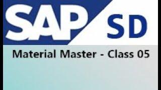 SAP SD Material Master - Class 05