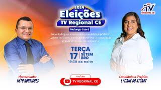 Entrevista com a Lyziane do Stuart, Candidata a Prefeita de Mulungu - TV Regional