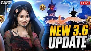 BGMI NEW UPDATE IS HEREPLAYING BGMI 3.6 UPDATE LIVE |#bgmilive #girlgamer #pubgmobile