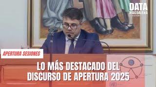 LO MÁS DESTACADO DEL DISCURSO DE APERTURA 2025