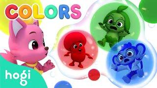 Pop The Bubbles! 🫧 Learn Colors with Colorful Bubbles | Colors Songs | Kids Learn Colors | Hogi